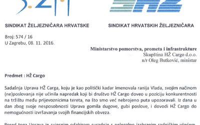Sindikati pišu ministru: Uprava uništava HŽ Cargo