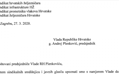 Četiri reprezentativna sindikata protiv jednostranih promjena radnih i socijalnih prava