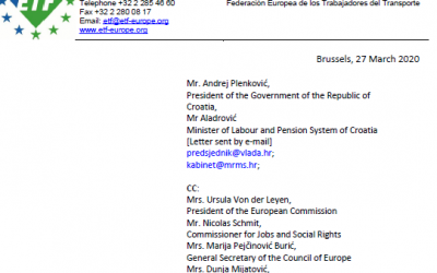 ETF – Europska federacija radnika u transportu zahtjeva odustajanje Vlade RH od neprimjerene zakonske inicijative